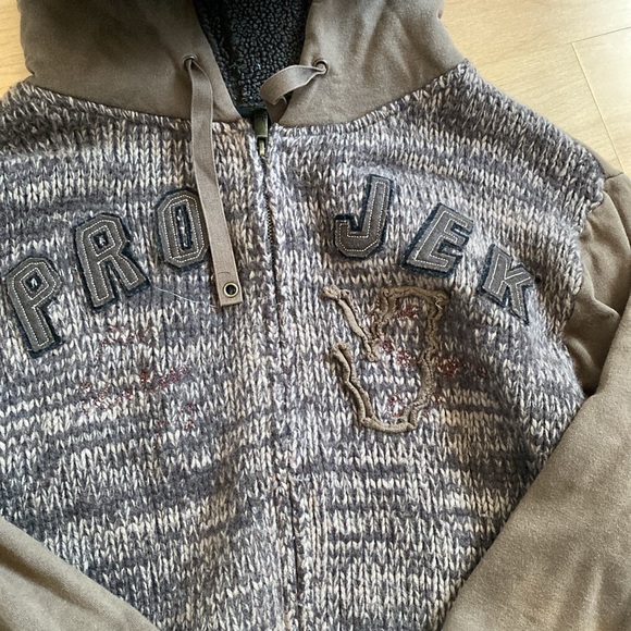 Vintage Project Raw DNM Full Zip Green hoodie No Size Tag ( 145 A ) - Picture 2 of 4